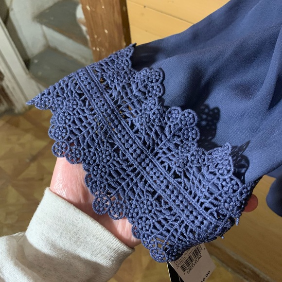 Nwt A.byer off shoulder blue top - Picture 6 of 12